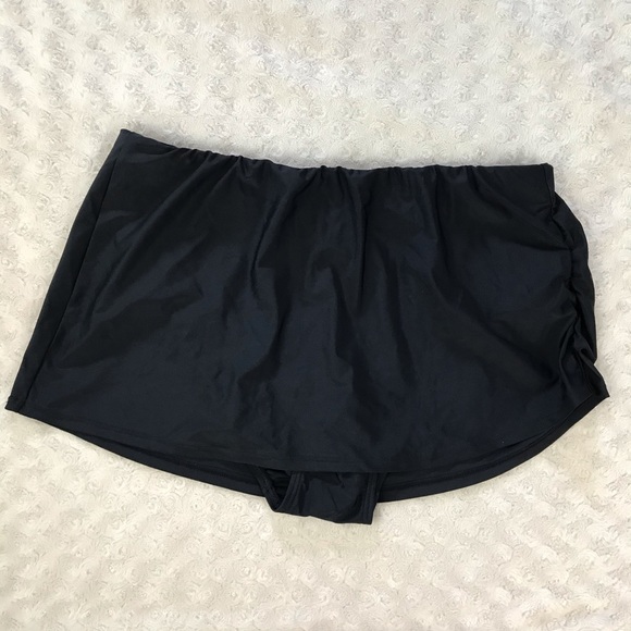 Swimsuits For All Other - Swimsuits for All Swim Skirt Black Size 18 Ruched